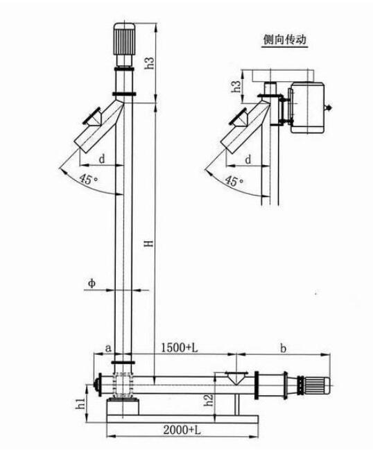 立式螺旋输送机工作原理及特点
